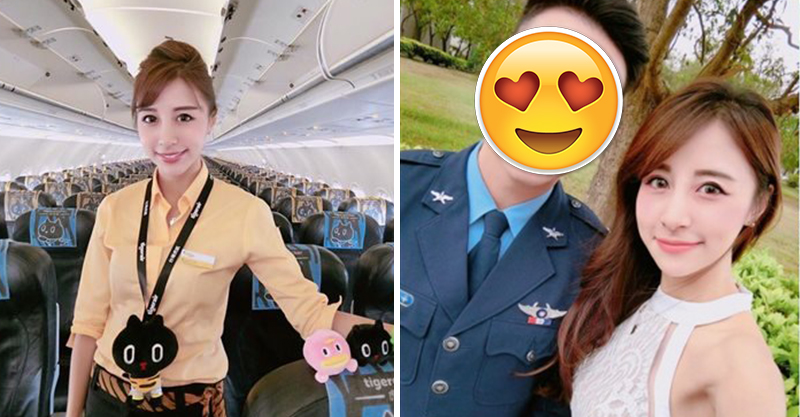 台灣超美空姐被外媒狂讚「千年一遇美女」！沒想到「帥氣空軍弟弟」一曝光才是真正厲害！