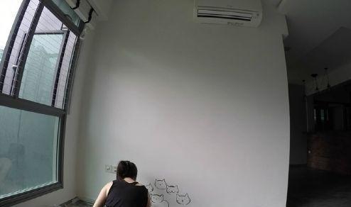 準新娘在婚房中花6小時畫出一面「貓牆」，仔細一看才發現哪裡不對勁？