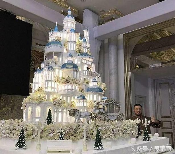 富二代大手筆「花500萬做結婚蛋糕」被酸錢太多，沒想到蛋糕一推出來，全場被「美到目瞪口呆」！