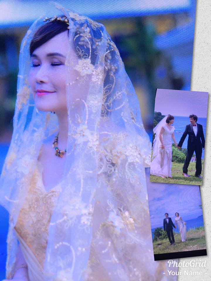 半百穿婚紗不輸新娘！沈春華笑認瞞尪「密謀披白紗計畫」暗藏沈氏浪漫　坦承有修圖「網一看卻全大讚」