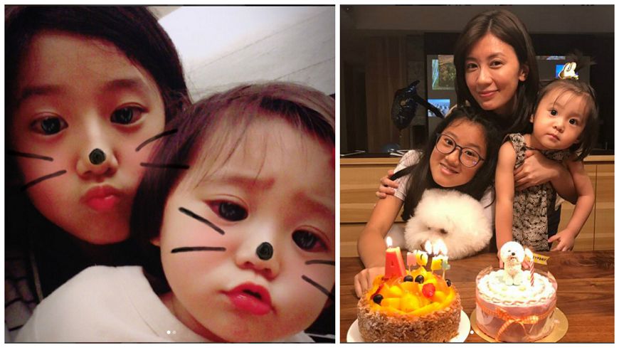 賈靜雯終於公開「梧桐妹正面照」不甩前夫協議！媽媽基因超強「跟咘咘根本是雙胞胎」