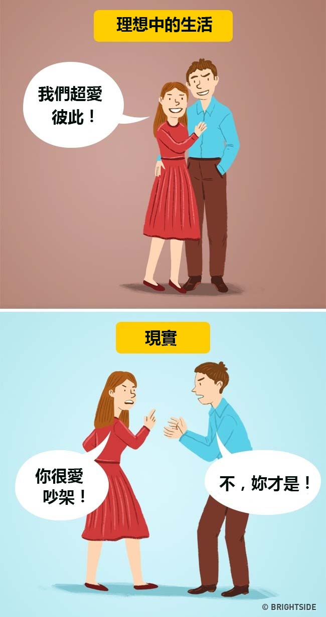 6個情侶最容易誤會的「理想VS現實」迷思！#3「從不吵架的情侶」反而更容易分手！