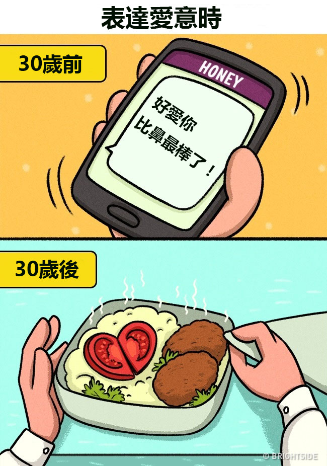 13個「女人一過30歲就會對愛情大改觀」的中肯插畫　 30歲後「跟另一半恩愛」時....