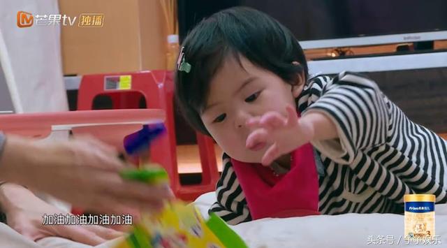 賈靜雯訓練波妞爬行，「女兒累到哭出來」她也不心疼，咘咘鼓勵妹妹超暖心！