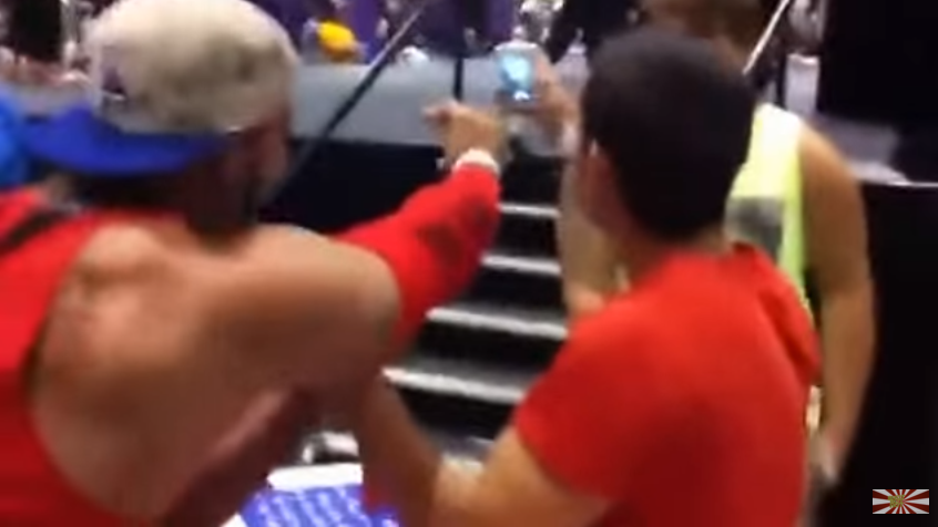 這名壯漢以為自己比較壯碩「比腕力贏定了」，結果比賽才剛開始...馬上跌破眾人眼鏡！