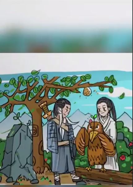 他在紙上寫下「射鵰英雄傳5個字」不知道要幹嘛，下秒「超神奇一刻」出現…成品萬人驚豔！