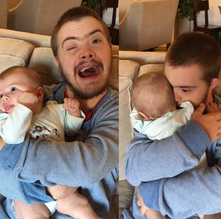 唐氏兒弟弟怕遺傳「被禁止生小孩」　第一次抱哥哥的小孩「整整5分鐘不敢動」惹哭10萬人