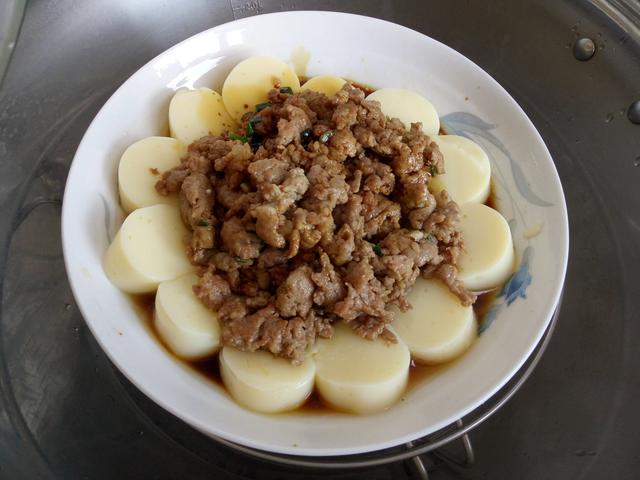 超好吃「肉末玉子豆腐」，蒸一蒸10分鐘就上桌，下班回家晚也不怕！