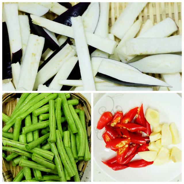 沒想到茄子和豆角放一起，居然很好吃，比大魚大肉還香
