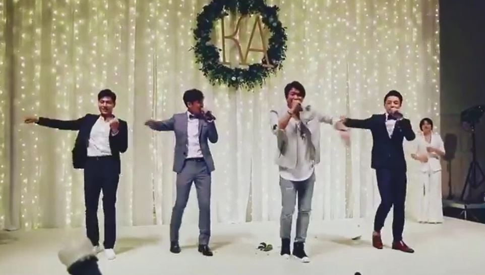 Energy婚禮大跳《放手》！睽違10年重現經典　新郎「坤達一開口RAP帥翻」進副歌全場嗨炸