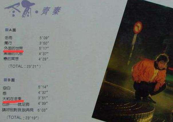 寫出《大約在冬季》只花了齊秦15分鐘！但背後卻承載了與王祖賢10幾年轟烈曾經