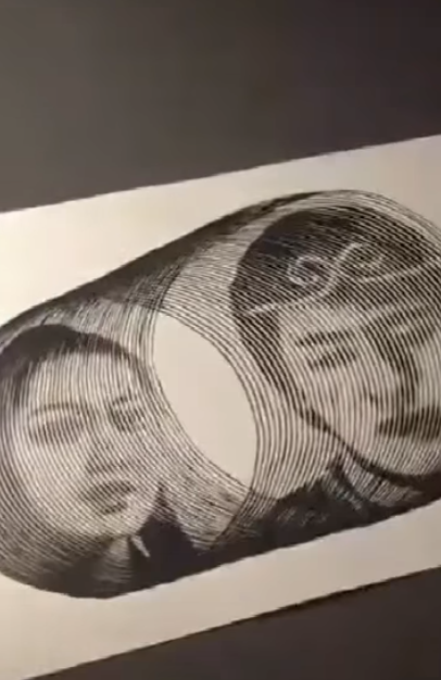 一筆成畫！用「線條粗細」畫出唯妙唯肖人臉  療育畫風百萬人驚呼：這是印表機吧