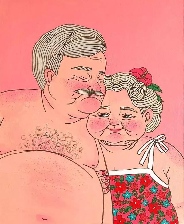 愛情的插畫：即使80歲了你就是我「最熱愛的全世界」，在溫柔的日常中擁有彼此