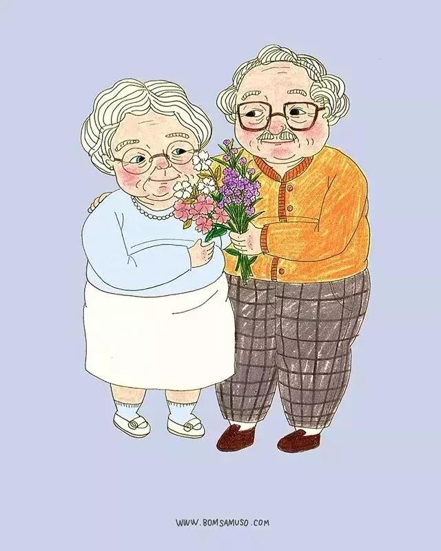愛情的插畫：即使80歲了你就是我「最熱愛的全世界」，在溫柔的日常中擁有彼此