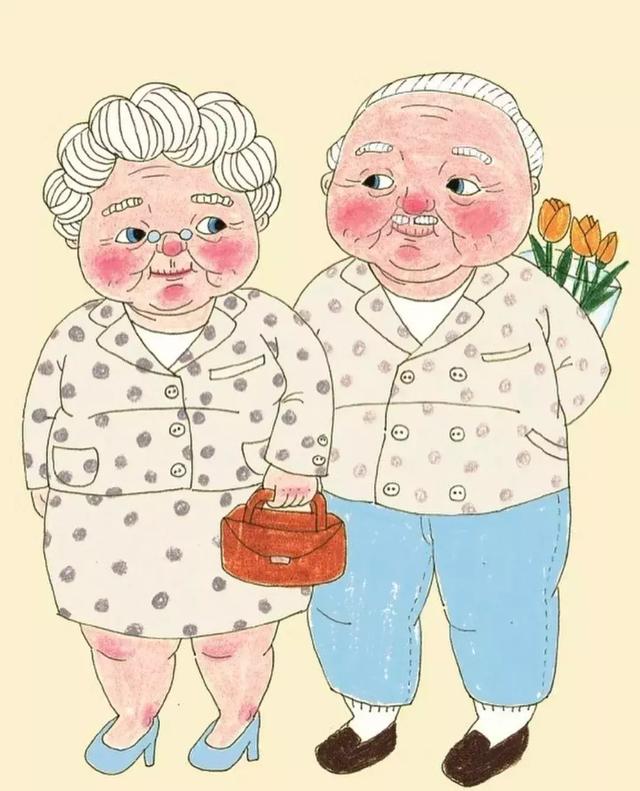 愛情的插畫：即使80歲了你就是我「最熱愛的全世界」，在溫柔的日常中擁有彼此