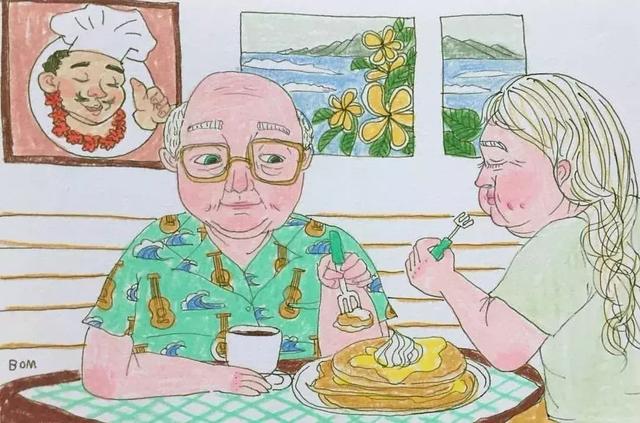 愛情的插畫：即使80歲了你就是我「最熱愛的全世界」，在溫柔的日常中擁有彼此