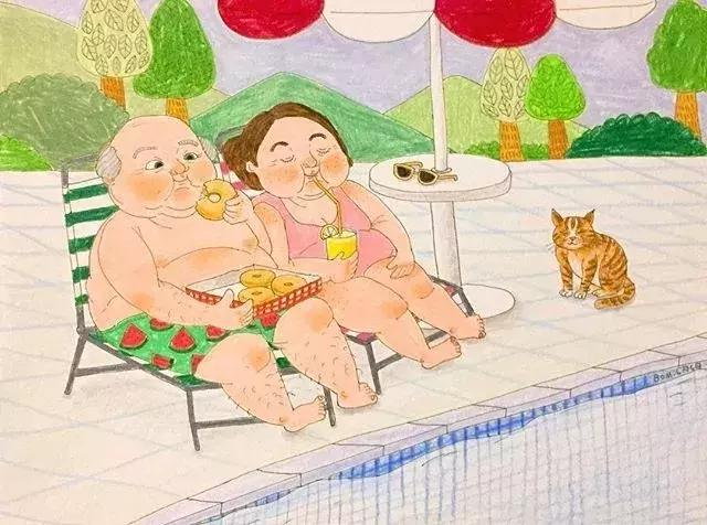 愛情的插畫：即使80歲了你就是我「最熱愛的全世界」，在溫柔的日常中擁有彼此
