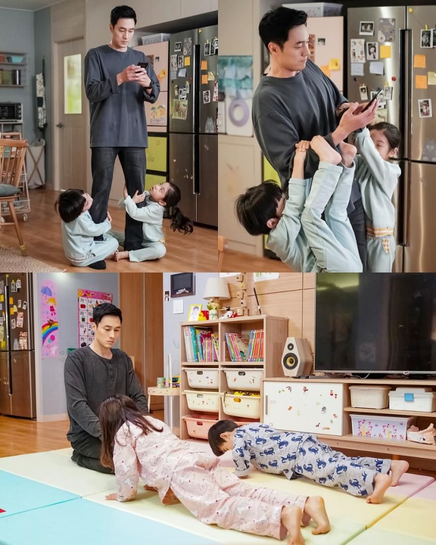 蘇志燮「特務兼褓姆」帶小孩　全程厭世臉「被扮成兔女郎」女網友笑瘋：臭臉也能那麼帥❤