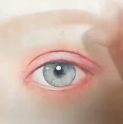 一眼萬年！「迷人眼睛」竟是水彩畫 深邃眼眸看一眼就迷住： 眼波流轉皆是畫