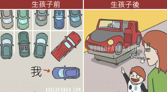 19張「當爸媽前vs.當爸媽後」巨大差別插畫!禮拜一到了「崩潰老爸解脫反應」天下父母超有感