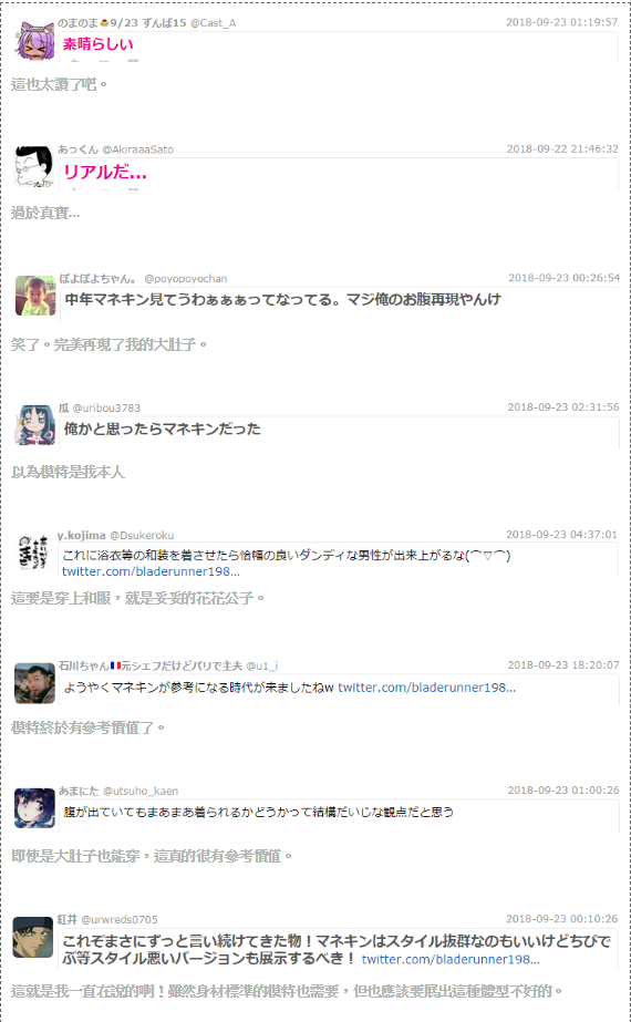 瘦不是唯一！日本百貨擺出「肉肉人形模特」　重現真實身材「最後一位中年大叔」網淚推：是我本人