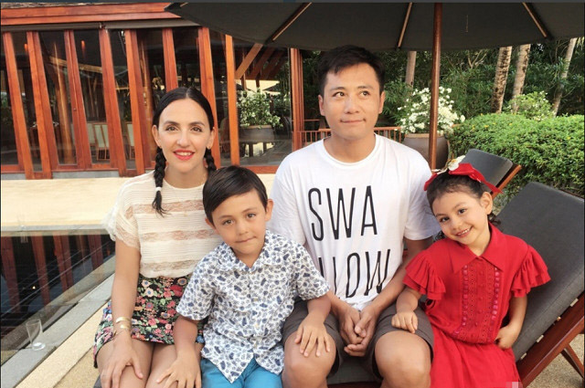 金馬獎影帝劉燁的「法國妻子」背景不簡單　「混血兒女」萌到搶過老爸鋒頭！