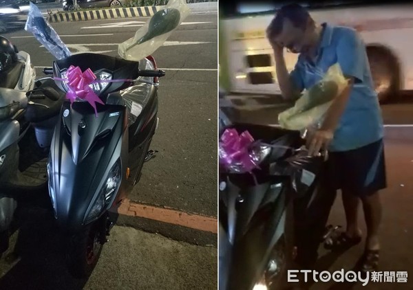 節儉騎10年破車！孝順女兒送「7萬摩托車大禮」老爸感動淚崩　一催油門「突然笑不出來了」滿臉擔心