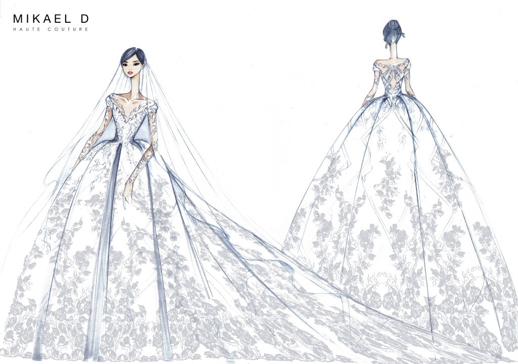 唐嫣絕美婚紗「開滿1206朵玫瑰」就是要當公主❤ 大秀美背「浪漫小心機」太幸福啦