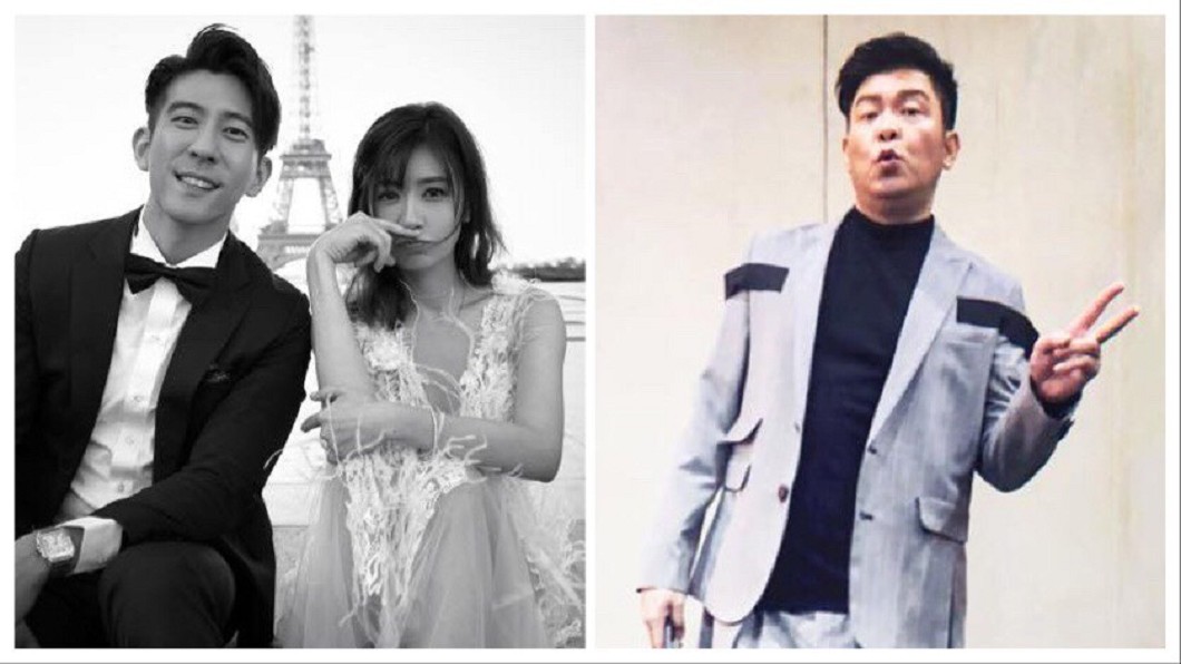 曾國城「相忍為國」送賈靜雯大婚!「小8歲老婆難得現身露辣腿」一家四口親子裝超萌