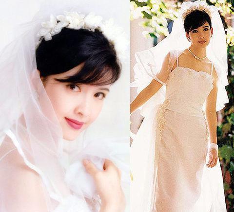 當上世紀香港女星穿上婚紗！王祖賢、周慧敏美得令人屏息　誰都別和林青霞比美