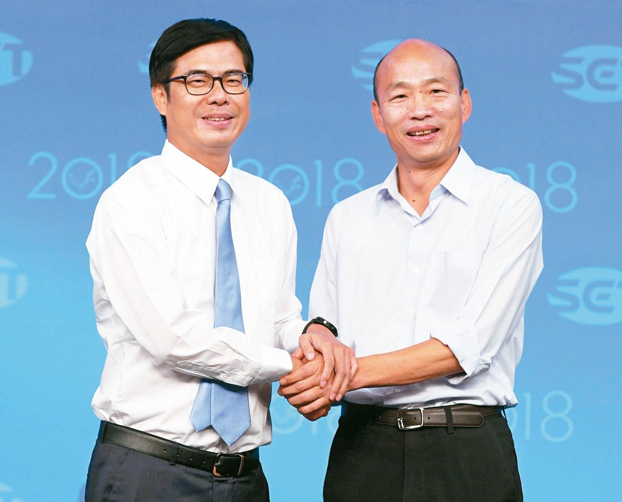 才不會忘記你呢!韓國瑜就職典禮「未邀陳其邁出席」 現場突然響起「對手競選歌曲」笑:有特別意義