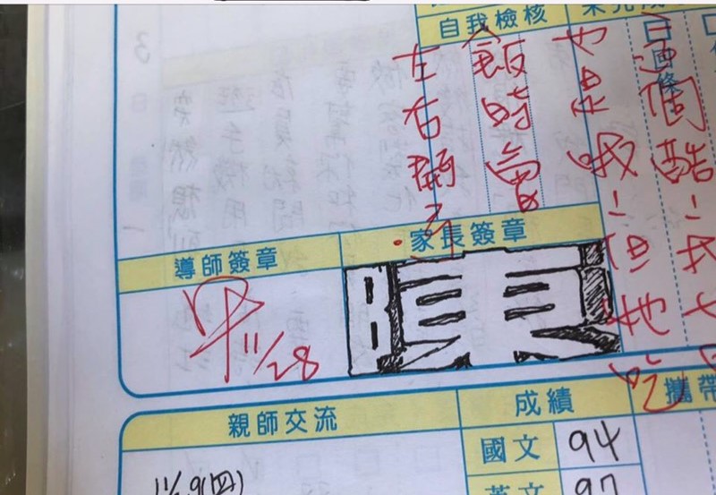工程師老爸簽聯絡簿「每天換不同畫風」！越畫越上癮「趁聖誕節偷撩老師」網笑瘋：要家庭革命了