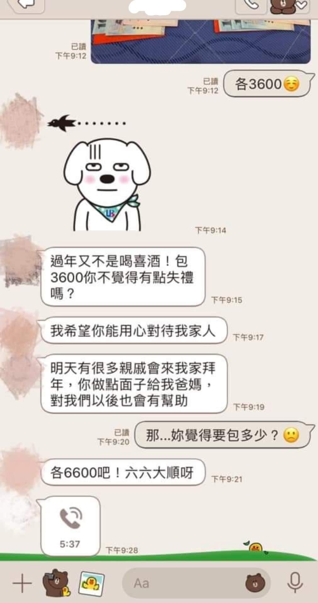 盡禮數卻遭狠酸！他「除夕包給女友父母各3600」被虧：當喝喜酒？　女友「獅子大開口金額」網轟：快放生