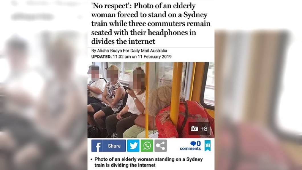 站都站不穩！駝背阿嬤搭公車「一群少年堅持不起身」引爭議　孫子出面「他們沒做錯」大家都閉嘴了