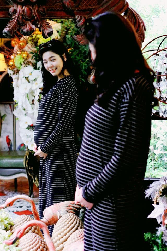 臨盆倒數！白家綺曬「7個月孕肚」苦喊不生了　產檢驚見「指數不正常」老公認想結紮