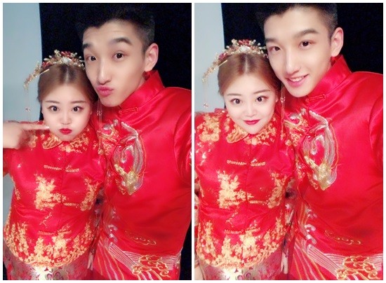 100kg厚片女友嫁了！帥氣鮮肉哽咽求婚「最好的都給妳」　曝光婚紗照羞喊「我們一家3口」甜炸❤️