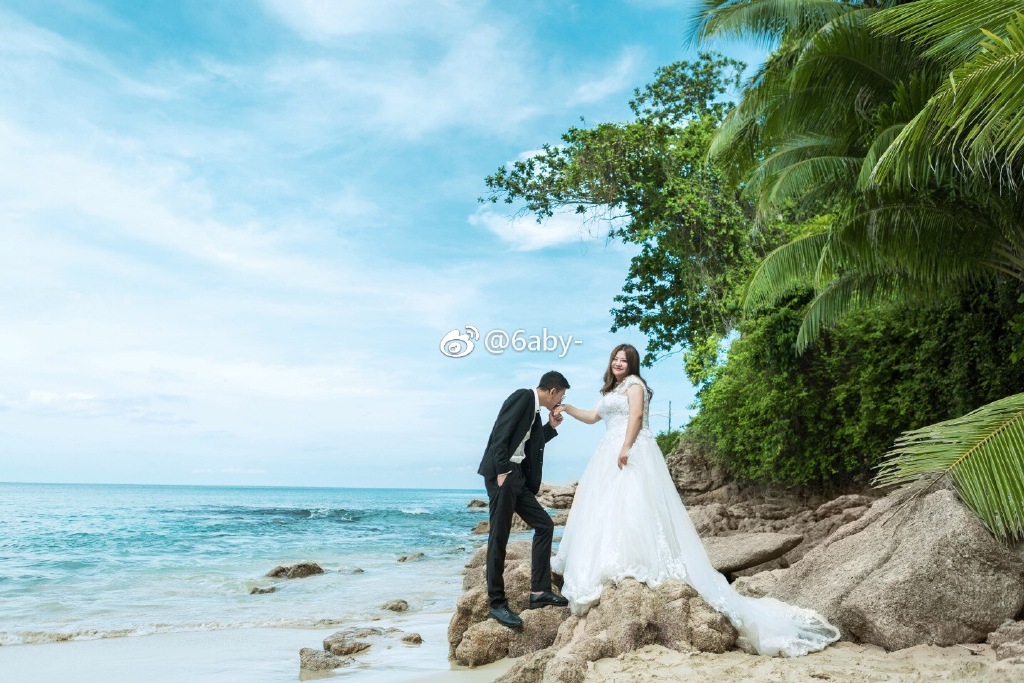 100kg厚片女友嫁了！帥氣鮮肉哽咽求婚「最好的都給妳」　曝光婚紗照羞喊「我們一家3口」甜炸❤️