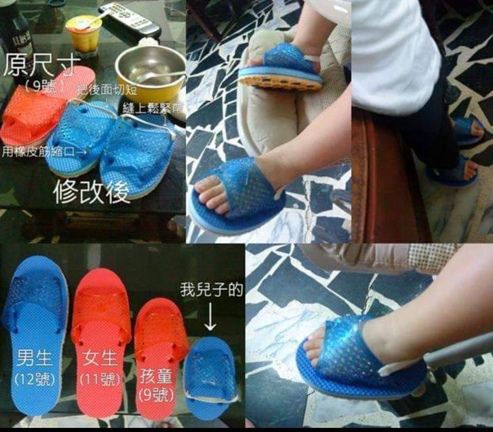 買不到更小！巧手媽替兒自製「超迷你室內拖鞋」　曬出超萌完成品笑喊：「媽媽牌台客拖！」
