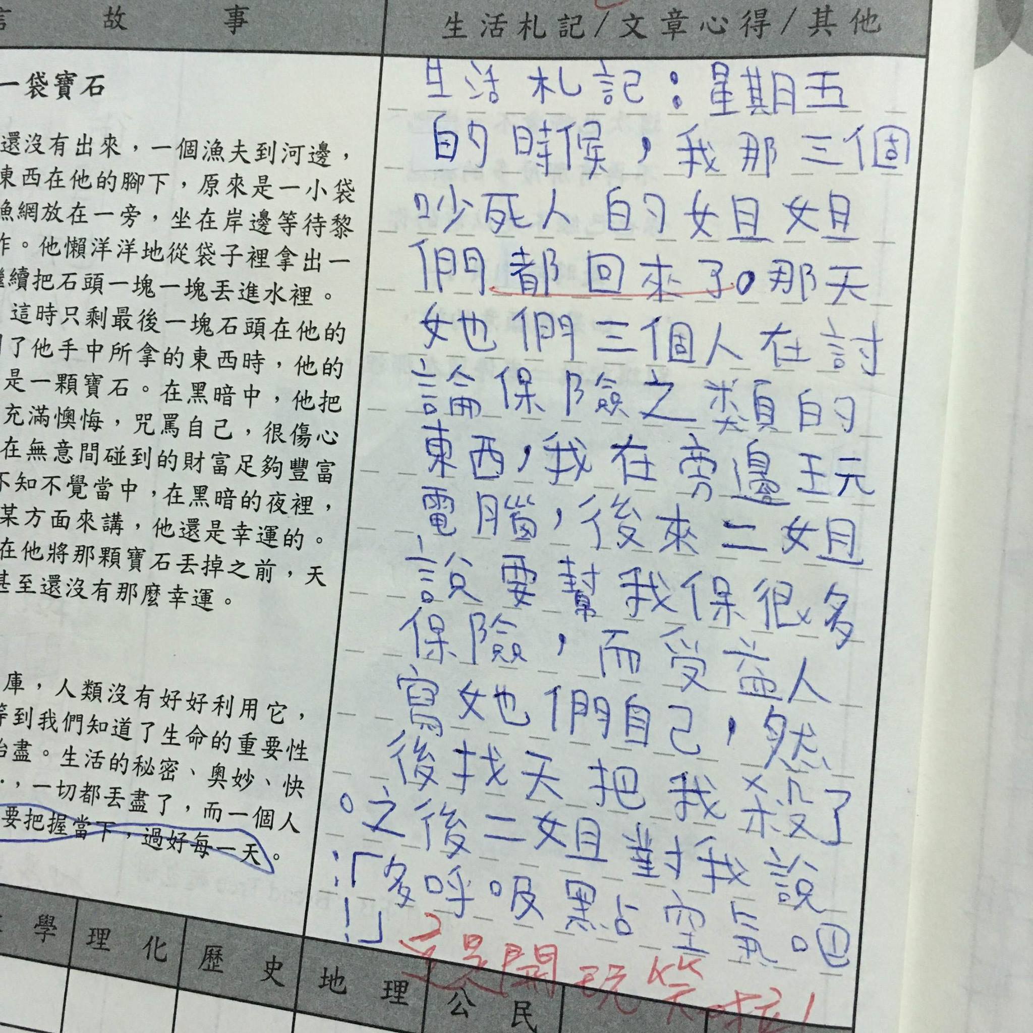 姊姊曬出「國3弟弟超誠實聯絡簿」引暴動　一翻開「全家秘密全被出賣」網笑歪：媽媽一定很火