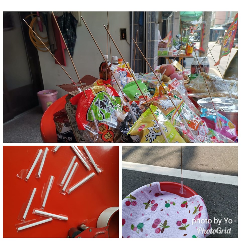 不想戳洞！網友普渡突發奇想「把香插在吸管上」一用成主顧　釣出其他網友「家裡拜拜也超聰明」