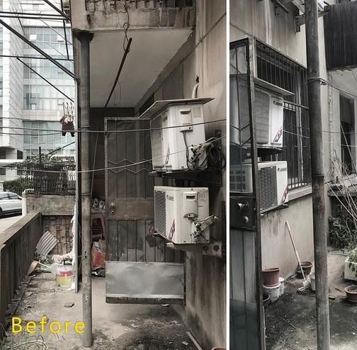 小資女神翻新「18坪破舊老住宅」改造後模樣曝光！最後「髒亂內裝→無印風小公寓」被讚爆：陽台超美