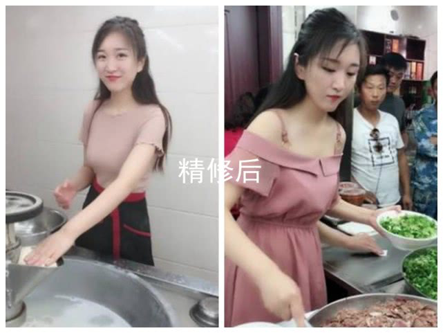 電眼美女煮麵「被封最美拉麵西施」爆紅全中國！粉絲慕名朝聖「終於見到本尊」秒看傻：我不想吃了