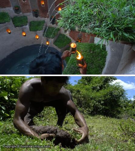 真人版「我的世界」!越南小哥徒手挖豪宅,還自帶泳池,惹6千萬網友羨慕:一級度假體驗