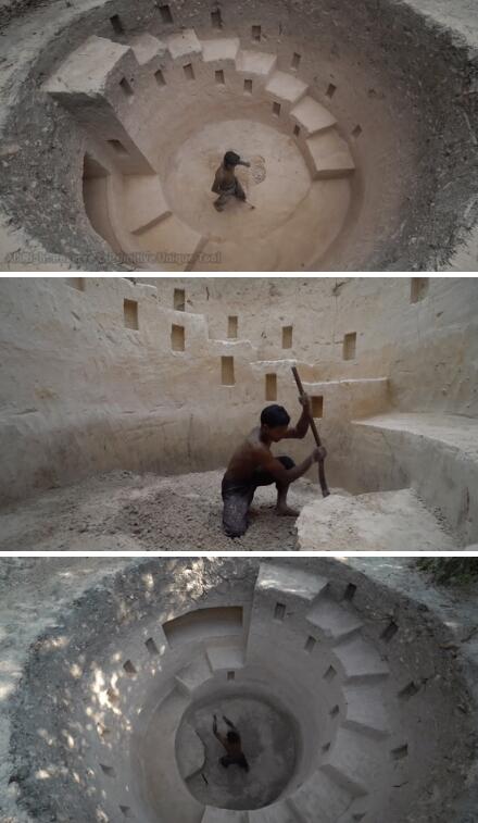 真人版「我的世界」!越南小哥徒手挖豪宅,還自帶泳池,惹6千萬網友羨慕:一級度假體驗