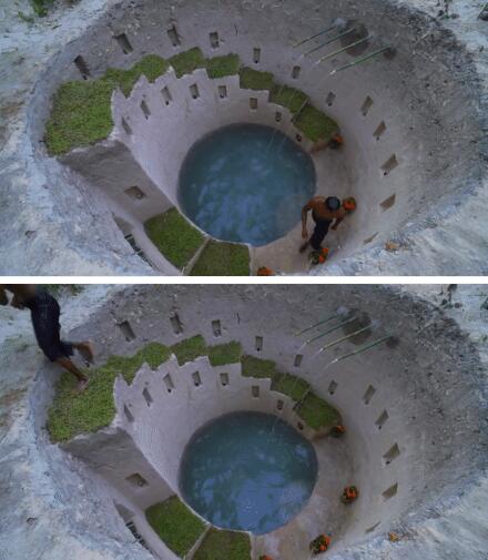 真人版「我的世界」!越南小哥徒手挖豪宅,還自帶泳池,惹6千萬網友羨慕:一級度假體驗