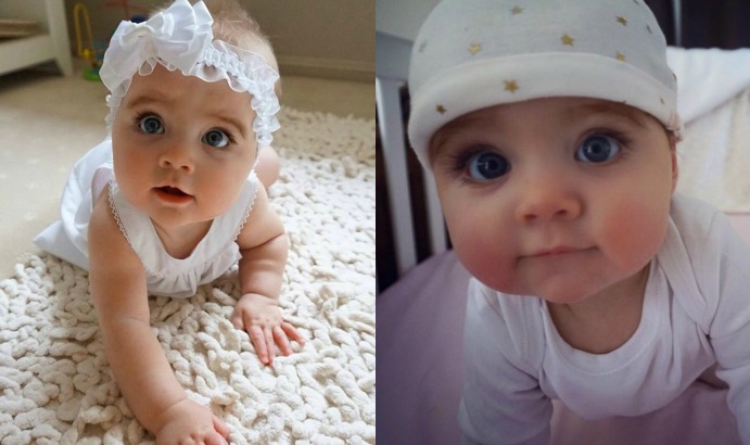 是吃可愛長大的？超Q寶寶「逆天長睫毛臉蛋」萌翻全網　長大化身「長髮靈氣美少女」電眼更迷人❤