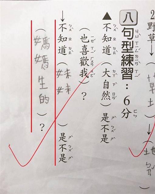 兒子超八卦！寫作業造句「媽媽捏我又ㄎㄟ我」　下一題「揭露爸爸在家地位」網友：很操喔