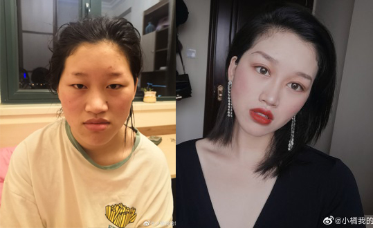 整形級化妝大賽開跑！正妹們瘋曬「上妝前VS上妝後」對比照　眼鏡宅妹「變身大眼氣質仙女」側顏美炸