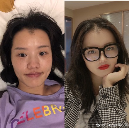 整形級化妝大賽開跑！正妹們瘋曬「上妝前VS上妝後」對比照　眼鏡宅妹「變身大眼氣質仙女」側顏美炸