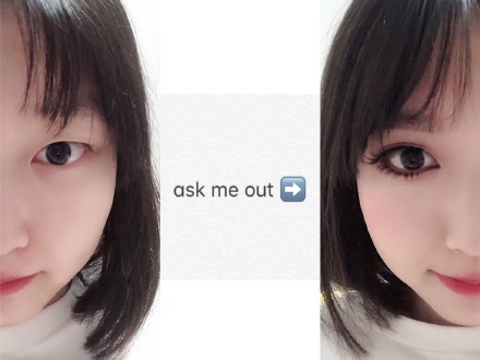 整形級化妝大賽開跑！正妹們瘋曬「上妝前VS上妝後」對比照　眼鏡宅妹「變身大眼氣質仙女」側顏美炸